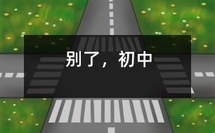 別了，初中
