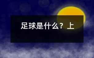足球是什么？（上）