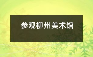 參觀(guān)柳州美術(shù)館