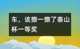 車，該擦一擦了（“泰山杯”一等獎）