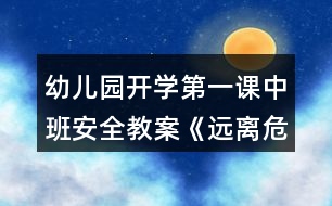 幼兒園開(kāi)學(xué)第一課中班安全教案《遠(yuǎn)離危險(xiǎn)》反思