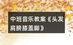 中班音樂教案《頭發(fā)、肩膀、膝蓋、腳》反思