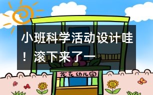 小班科學(xué)活動設(shè)計：哇！滾下來了（一）