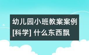 幼兒園小班教案案例[科學] 什么東西飄下來