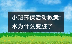 小班環(huán)?；顒?dòng)教案:水為什么變臟了