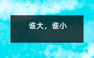 誰大，誰小
