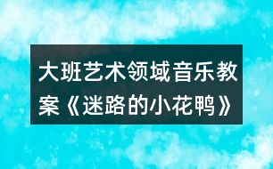 大班藝術領域音樂教案《迷路的小花鴨》設計意圖反思