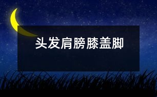 頭發(fā)、肩膀、膝蓋、腳