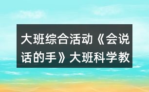 大班綜合活動(dòng)《會(huì)說(shuō)話的手》大班科學(xué)教案