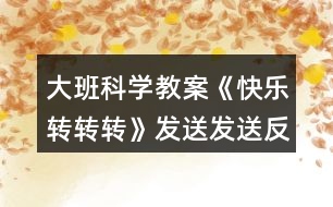 大班科學教案《快樂轉(zhuǎn)轉(zhuǎn)轉(zhuǎn)》發(fā)送發(fā)送反思