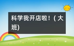 科學(xué)：我開(kāi)店啦！( 大班)