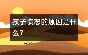 孩子憤怒的原因是什么？