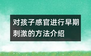 對孩子感官進行早期刺激的方法介紹