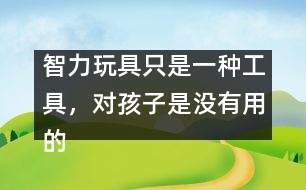 智力玩具只是一種工具，對(duì)孩子是沒(méi)有用的――王文革回答