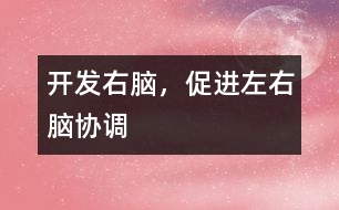 開發(fā)右腦，促進(jìn)左右腦協(xié)調(diào)