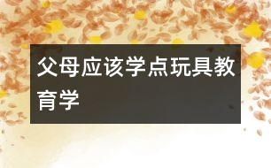 父母應(yīng)該學(xué)點(diǎn)玩具教育學(xué)