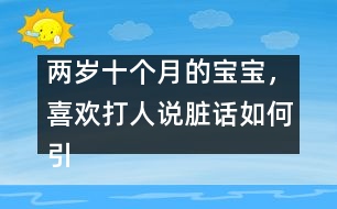 兩歲十個月的寶寶，喜歡打人說臟話如何引導(dǎo)――陳福國