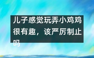 兒子感覺玩弄小雞雞很有趣，該嚴厲制止嗎