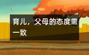 育兒，父母的態(tài)度需一致