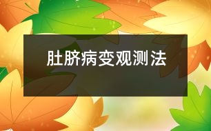 肚臍病變觀測(cè)法