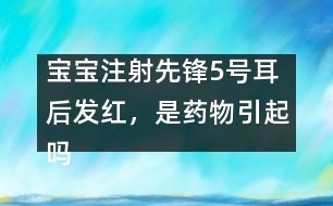 寶寶注射先鋒5號耳后發(fā)紅，是藥物引起嗎