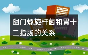幽門螺旋桿菌和胃、十二指腸的關(guān)系