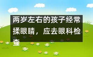 兩歲左右的孩子經(jīng)常揉眼睛，應(yīng)去眼科檢查