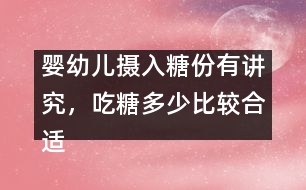 嬰幼兒攝入糖份有講究，吃糖多少比較合適呢