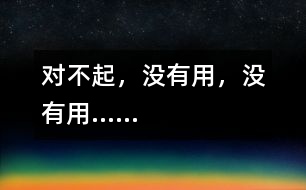 對(duì)不起，沒(méi)有用，沒(méi)有用……