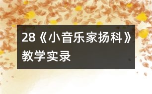 28《小音樂(lè)家揚(yáng)科》教學(xué)實(shí)錄