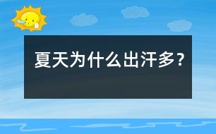 夏天為什么出汗多？