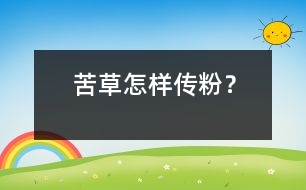 苦草怎樣傳粉？