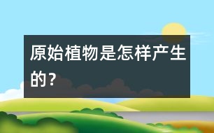 原始植物是怎樣產(chǎn)生的？