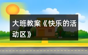 大班教案《快樂(lè)的活動(dòng)區(qū)》
