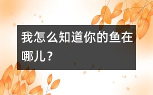 我怎么知道你的魚在哪兒？