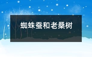 蜘蛛、蠶和老桑樹